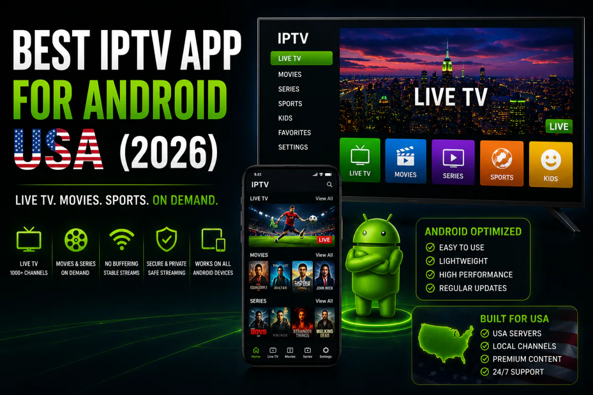 Best IPTV app for Android USA 2026 - top 5 players ranked