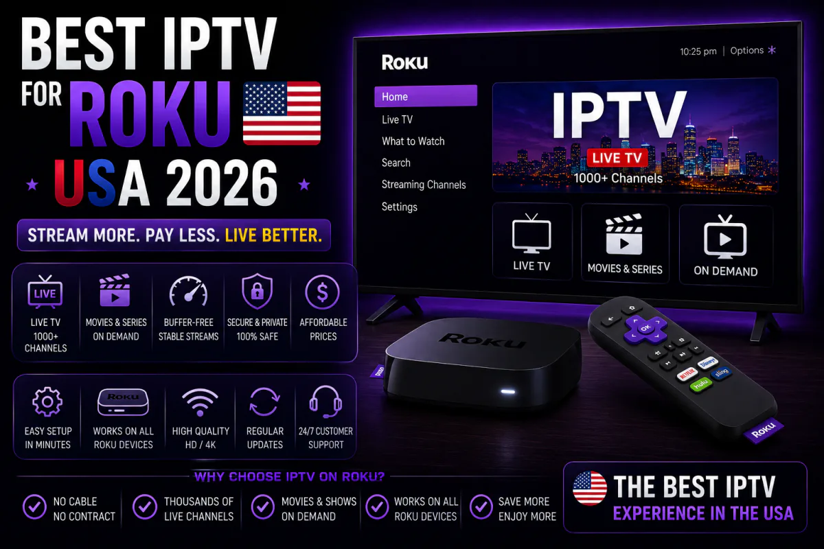 Best IPTV for Roku USA 2026 - setup and top apps