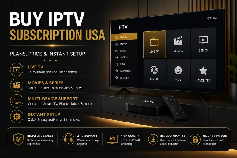 Buy an IPTV subscription in the USA — plans and price