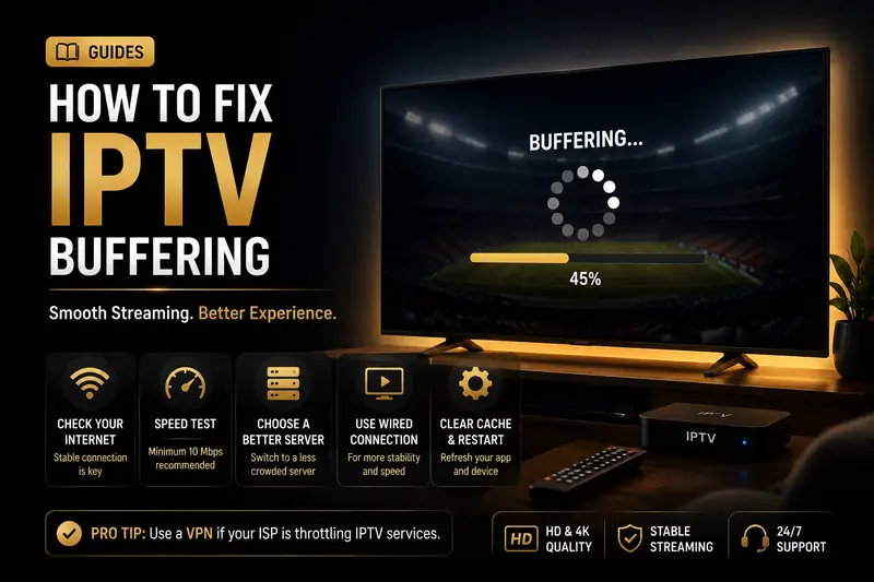 How to fix IPTV buffering - step-by-step troubleshooting for a stable 4K stream