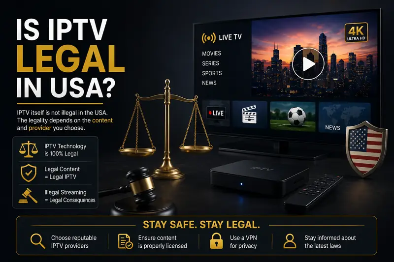Is IPTV legal in the USA? A 2026 guide to IPTV law, licensing and safety