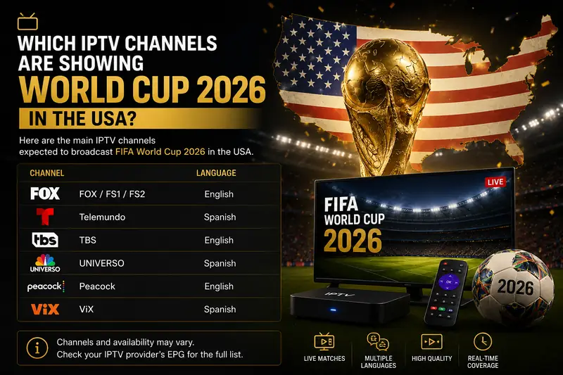 Which IPTV Channels Are Showing World Cup 2026 in the USA?
